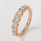 1.22 Carat Round 14K Lab Grown Diamond Wedding Band Half Eternity Stacking Ring