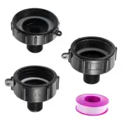 3-Size 275-330 gallon IBC tote drain adapter, Water Hose Male Adapter for