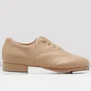NIB Bloch S0321 Ladies Jazz Lace Up Tan Tap Dance Shoes