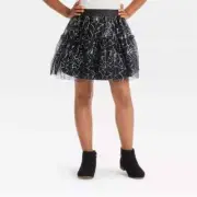 Girls Cat & Jack Halloween Spider Webs Tiered Skirt Size S To XL New