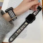 【英倫風】小米手錶超值版 紅米手錶3 REDMI 手錶 2 LITE 帆布拼真皮錶帶 搭配黑色金屬框 INS時尚風