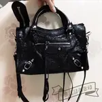 二手 BALENCIAGA 巴黎世家 CLASSIC CITY MINI 黑色 機車包 手提包 肩背包 斜挎包