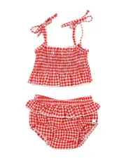 oh baby! Gingham Sunsuit Set
