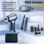 ANYMOB Vacuum Cleaner Gray Updated Pro 5 Filters Mini Cordless Cleaner Home Car Portable Desktop Duster