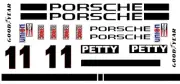 #1 Richard Petty Porsche IROC 1/43rd Scale Slot Car Decals