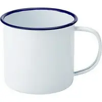 在飛比找樂天市場購物網優惠-《Utopia》琺瑯馬克杯(藍白500ml) | 水杯 茶杯