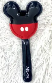 Disney Mickey Mouse Spoon Rest Figural Ears Ceramic Classic Black Red Holder