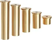 Be In Your Mind 5pcs Golf Club Weight Head Brass Shaft Tip Weights Weight Head Accessories Suitable for Steel Wood Steel Iron Shafts (2/4/6/8/10g)