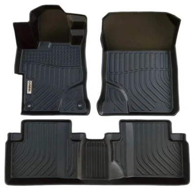 OREALTREND Floor Mats for Honda Civic 2012-2015 Black TPE All-Weather (for: Honda Civic)