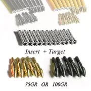 Archery Arrow Target Points Tips Broadhead + Insert for ID6.2 Shaft Bow Hunting