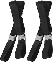[Healeved] 4PCS Adjustable Garters for High Elasticity Belts Stylish Leg for High Stockings Secure Fit Hold Durable Material Black