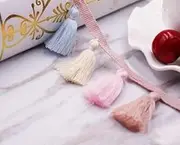Fringe Trim，Curtain Tassels， 2 Yards Fabric Ribbon Trimming for Sewing Curtain Clothing Dress Tablecloth ation