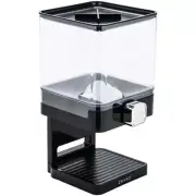 Compact Dry Food Dispenser, Black/Chrome, Single Control, Honey-Can-Do