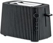[Alessi] Plisse 850W Electric Toaster, Black