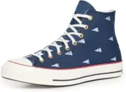 Converse Men's Chuck 70 Sneakers, Navy/Ultraviolet/Egret, Blue, Print, 9 Medium