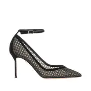 [AQUAZZURA] AQUAZZURA 'Asha' mesh and leather pumps Woman 41 41 Black