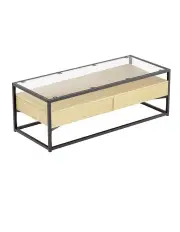 [Artiss] Coffee Table 2 Drawers in Pine