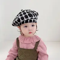 在飛比找蝦皮商城優惠-2-5歲 兒童小香風貝雷帽 春秋季女童帽子 男孩八角畫家帽 