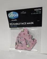 YOUTH Size GoGo Reusable Face Mask Shedrain UNICORN Facemask Washable UNICORNS