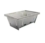Lightweight Camping Folding IGT Table Extend Brazier Table Multifunctional Adjustable Leg Desktop Burner BBQ Table Camping grate