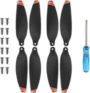 Propellers Low Noise Propeller Wing Fans Drone Prop Blades, for DJI Mavic Mini 2/Mini SE Drone Drone Quadcopter(4 Pairs Orange)