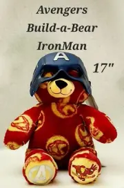 Avengers Build-a-Bear Iron Man & Marvel Captain America Mask Rubies Costume