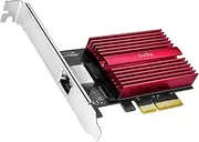 Cudy 10GB PCIe Network Card, 10G Base-T PCIe Adapter, Flow Control, PCIe to 10 Gigabit Ethernet Adapter, Supports Windows 11/10, WindowsServer 2022 and Linux, Includes Network Cable