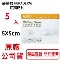 在飛比找蝦皮商城優惠-赫麗敷 HERADERM 疤痕貼片 5X5cm 5片入