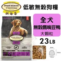 在飛比找Yahoo!奇摩拍賣優惠-【免運】Oven Baked烘焙客低敏無穀全犬-無穀鷹嘴豆鴨