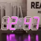 3D LED Digital Alarm Clock Wall Clock, Desk Alarm Clock,Time/Date/Temperature