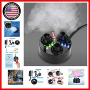 Compact 1500ML/H Three-Head Mist Maker with LED Lights for Magical Décor
