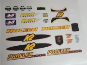 Sticker Decal Set fits K2 ProFlex 3000 Noleen ELT Fork Green or White Frame
