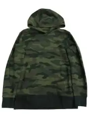 Xersion Mens Green Camo Brushed Fleece Pull-Over Hoodie Sweatshirt Small