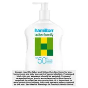 Hamilton Sunscreen Active Family SPF50 500ml