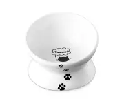 Dog Food Bowl, Raised Dog Bowls Anti Vomiting, Tilted Elevated Dog Bowl, Ceramic Pet Food Bowl