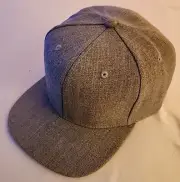 Outdoor Cap Gray Flat Bill Snapback Hat NEW