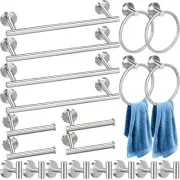 20 Pcs Bathroom Hardware Set, Stainless Steel Towel Bar Set Includes 15.7 inc...
