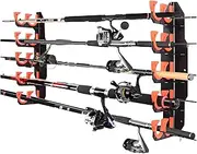 Fishing Rod Holder For Garage - Fishing Pole Holder Garage Wall Mount,Stick Hanger Quick-Release Horizontal Mounting For Kayak Beach Offshore