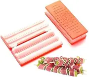 Portable Meat Skewer Box Easy Skewer Tools Kitchen BBQ Gadget, Multifunction Barbecue Meat Machine, BBQ Maker Barbecue Maker Making Molds (1pcs)