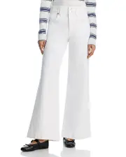 Frame The Seamed High Rise Wide Leg Jeans in Au Natural Clean