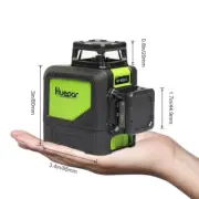 Rotary laser level green Cross Line Laser Self Leveling 902CG Huepar 8 lines