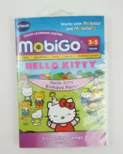VTech Hello Kitty Birthday Party MobiGo & MobiGo2 Ages 3-5 Learning Games New