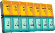 XL Large Daily Pill Organizer 2 Times a Day, Extra Jumbo 7 Day Pill Box Am Pm, W