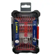 Bosch Custom Case System 24 Piece 1/4-Inch Impact Tough Driver Bit Set W/Adapter