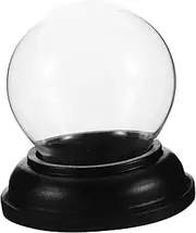 Snow Globe Kit Empty Glass Water Globe with Base for Home Decoration Transparent Glass Decorative Balls for Creative Crafts and Christmas Decor