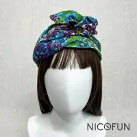 在飛比找momo購物網優惠-【NicoFun 愛定做】魔術頭巾 絲棉 寬版 鋁線造型髮帶