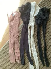 Vintage Pantyhose Lot of 4 Small Size Stained or Snagged Crafts Cutters