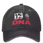 Poland Is In My Dna Casual Baseball Cap Summer Polish Flag Trucker Hat Sun Visor