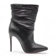 Christian Louboutin Ishtar Leather Boots 100mm in Black EU 36 US 5.5 - $1995 NWB