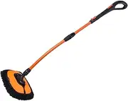 Long Handle Car Wash Mop, Car Cleaning Care Brush, Long Handle No Scratch Extendable Duster for Automotive Truck Vehicle Dirt Dust Detailing Auto Washing